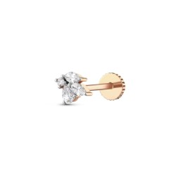 0,20 Karat Pırlanta Tragus Küpe - Piercing - 